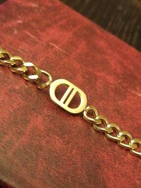 Gold  Plated Link Adjustable Bracelet